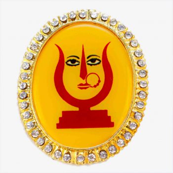 Rani Sati Dadi Oval Shape Big Size Diamond Brooch Pack of 100 Pieces
