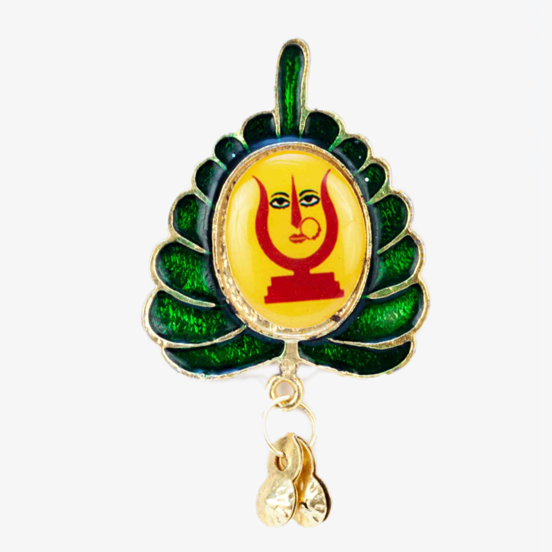 Rani Sati Dadi Leaf Shape Brooch Pack of 100 Pieces