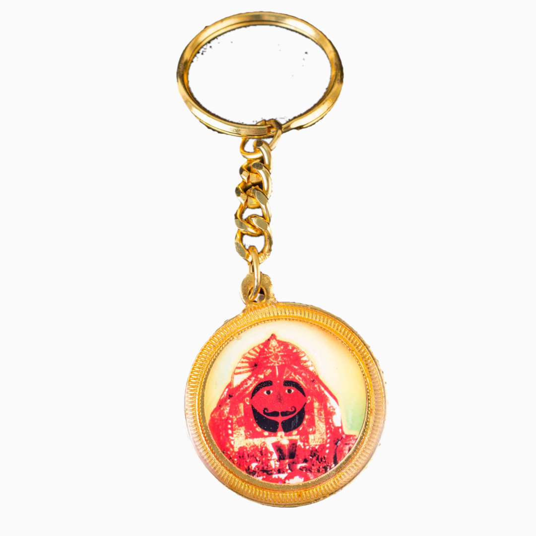 Salasar Hanumanji Round Shape Both Side Photo Key-chain Pack of 100 Pieces