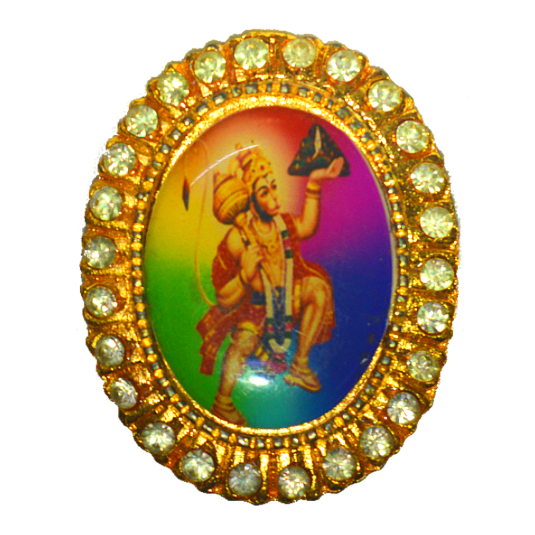 Hanuman Oval Shape 29 Diamond Brooch Pack of 100 Pieces