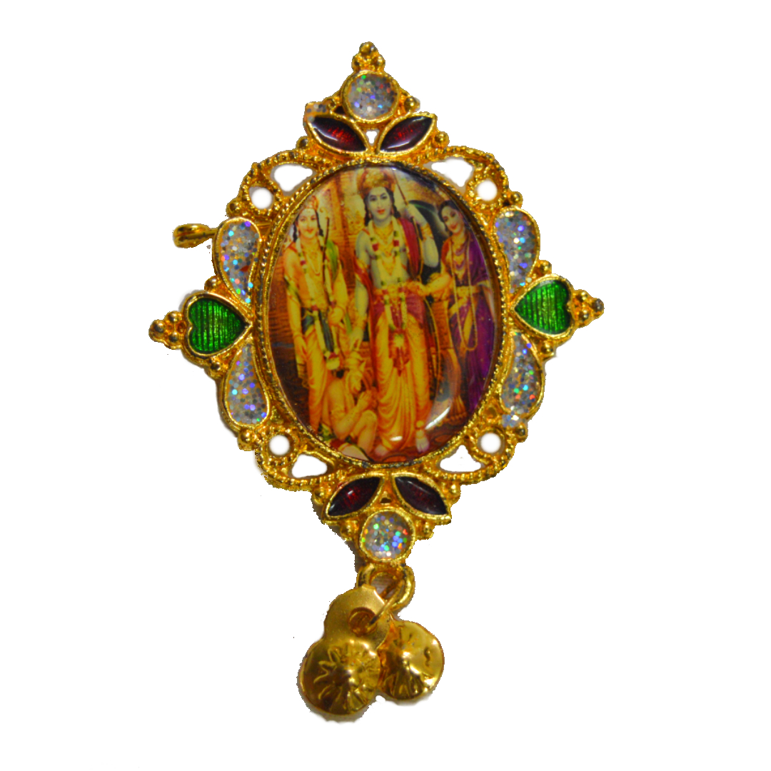 Ram Darbar Oval Shape Mirror Brooch Pack of 100 Pieces